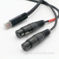 Custom XLR 3PIN Male To RJ45 DMX512 Cable